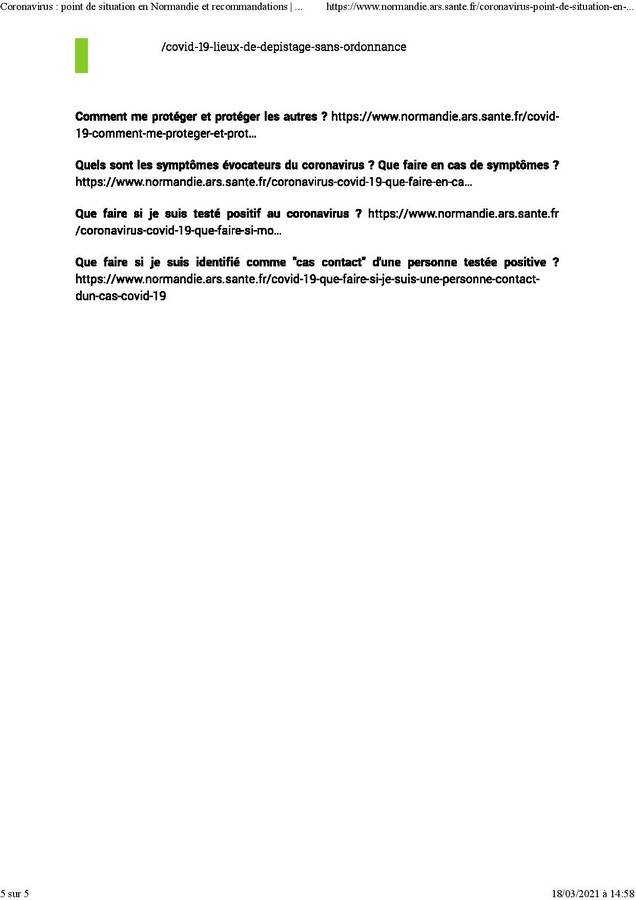 18 03 Coronavirus point de situation en Normandie et recommandations Agence rgionale de sant Normandie page 005 Copier